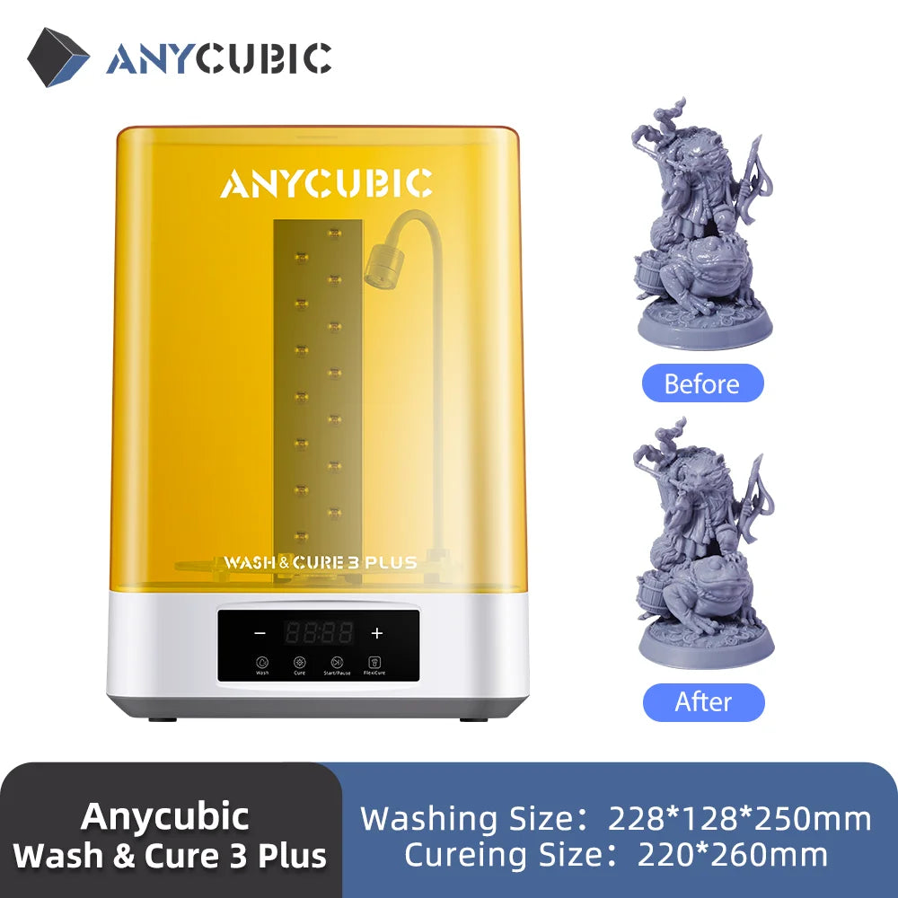 ANYCUBIC Wash & Cure 3 Plus Washing Curing 2 in 1 Machine For Photon Mono M7 LCD 3D Printer 3D Printing Models